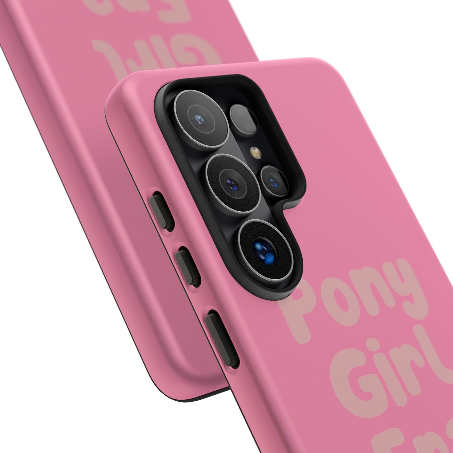 Pony Girl Era Phone Case — Pink Retro Text Protective Tough Case