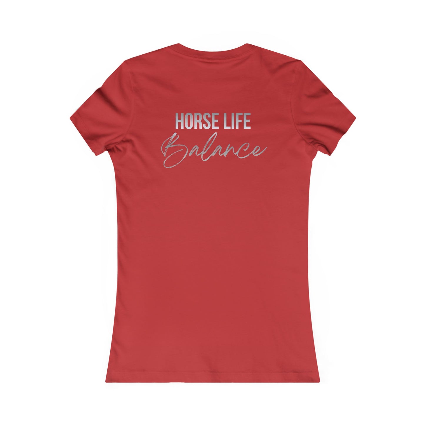 Horse Life Balance Women's Tee – Cute Minimal Equestrian T-Shirt