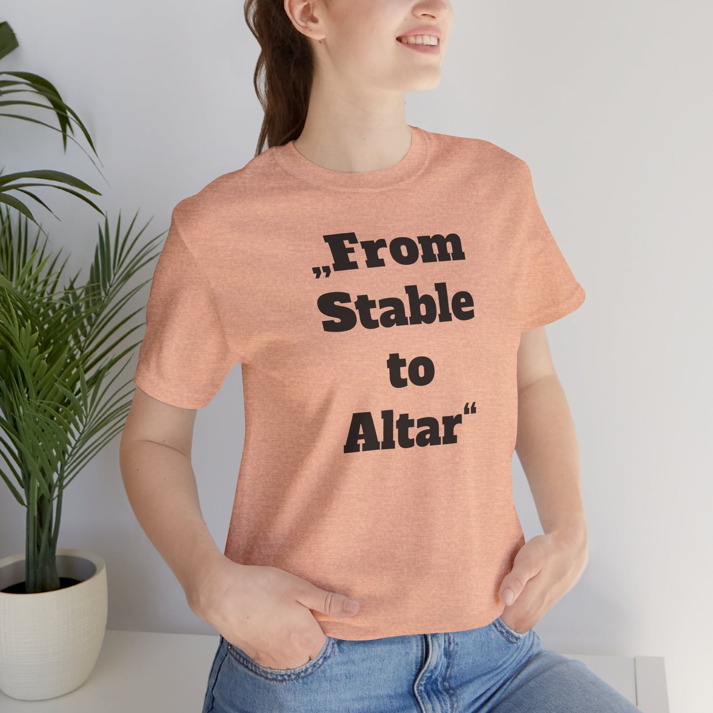 From Stable to Altar T-Shirt — Equestrian Bride Wedding Tee - Bridal Getting ready Shirt - Couture Cavalli