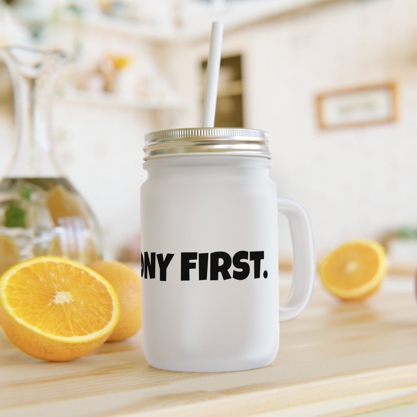 Pony first.- Trinkglas mit Deckel & Strohhalm - Reiter Lifestyle Tumbler für Kinder & Erwachsene I Geschenk für Pony Fans