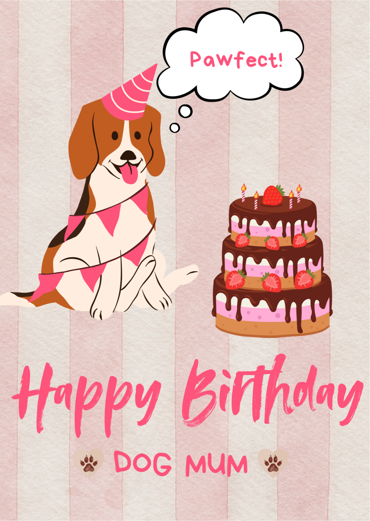 Geburtstagskarte Dogmum