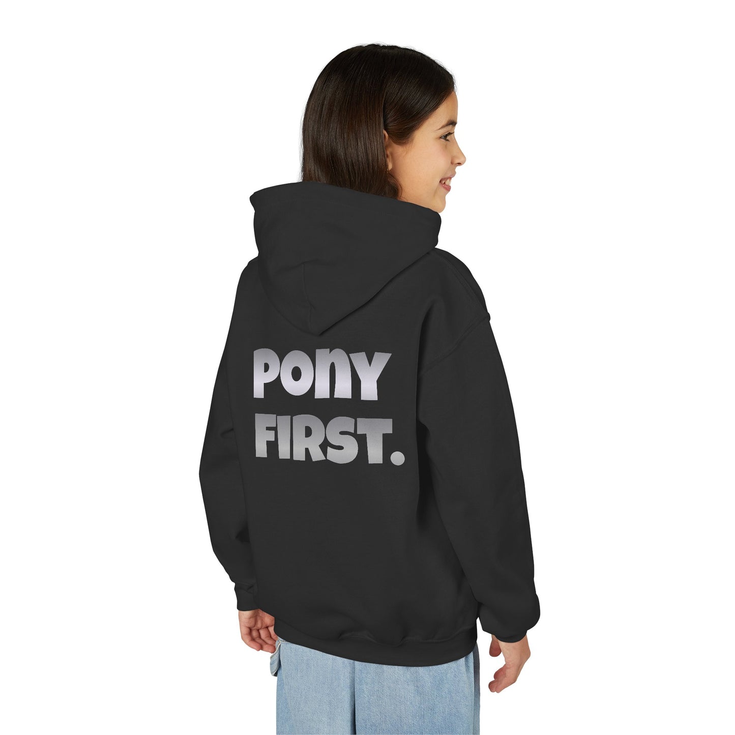 Pony First Kinder-Hoodie – Personalisiert für kleine Stallhelden