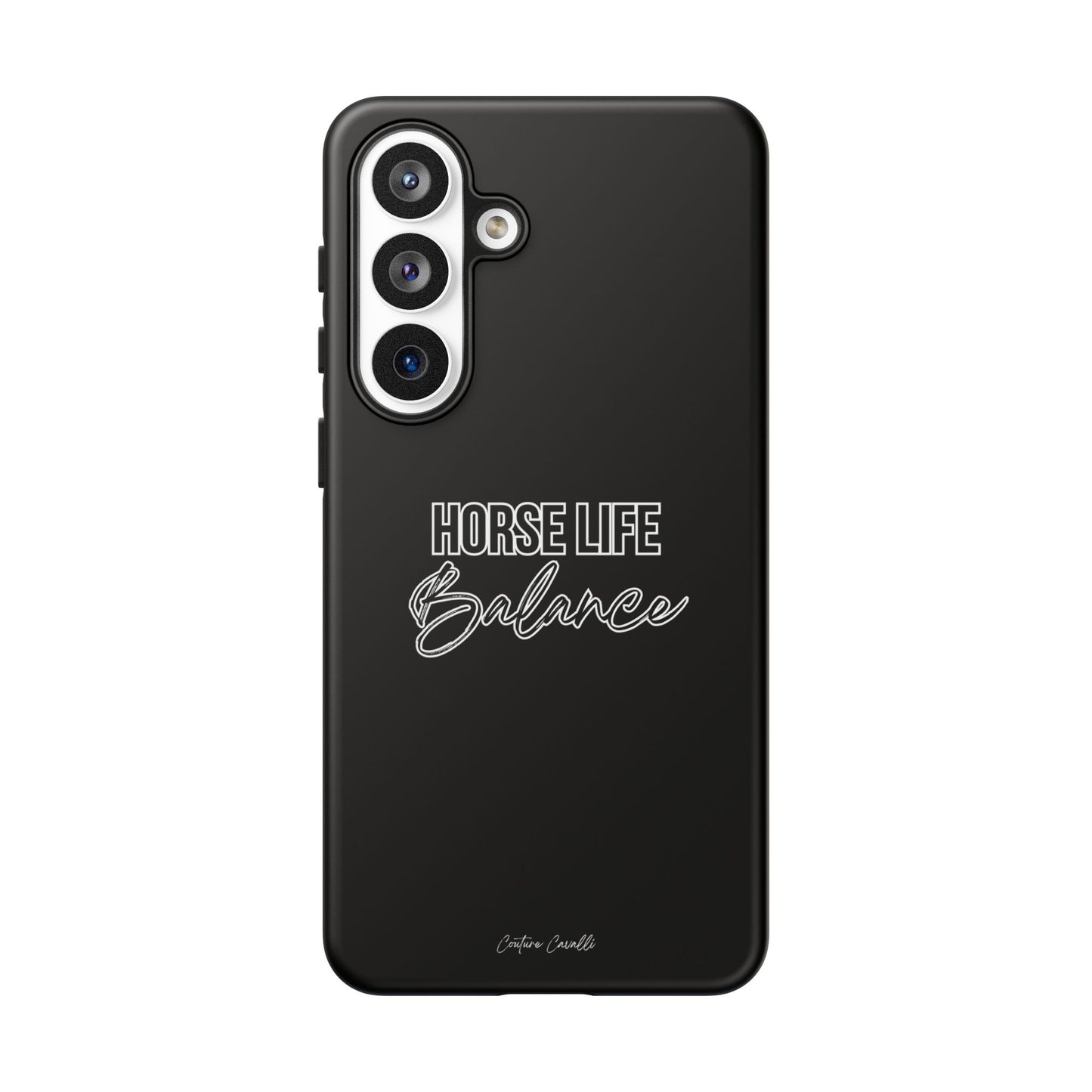 Phone Case - "Horse Life Balance" Glossy Tough Protective Case for Equestrians