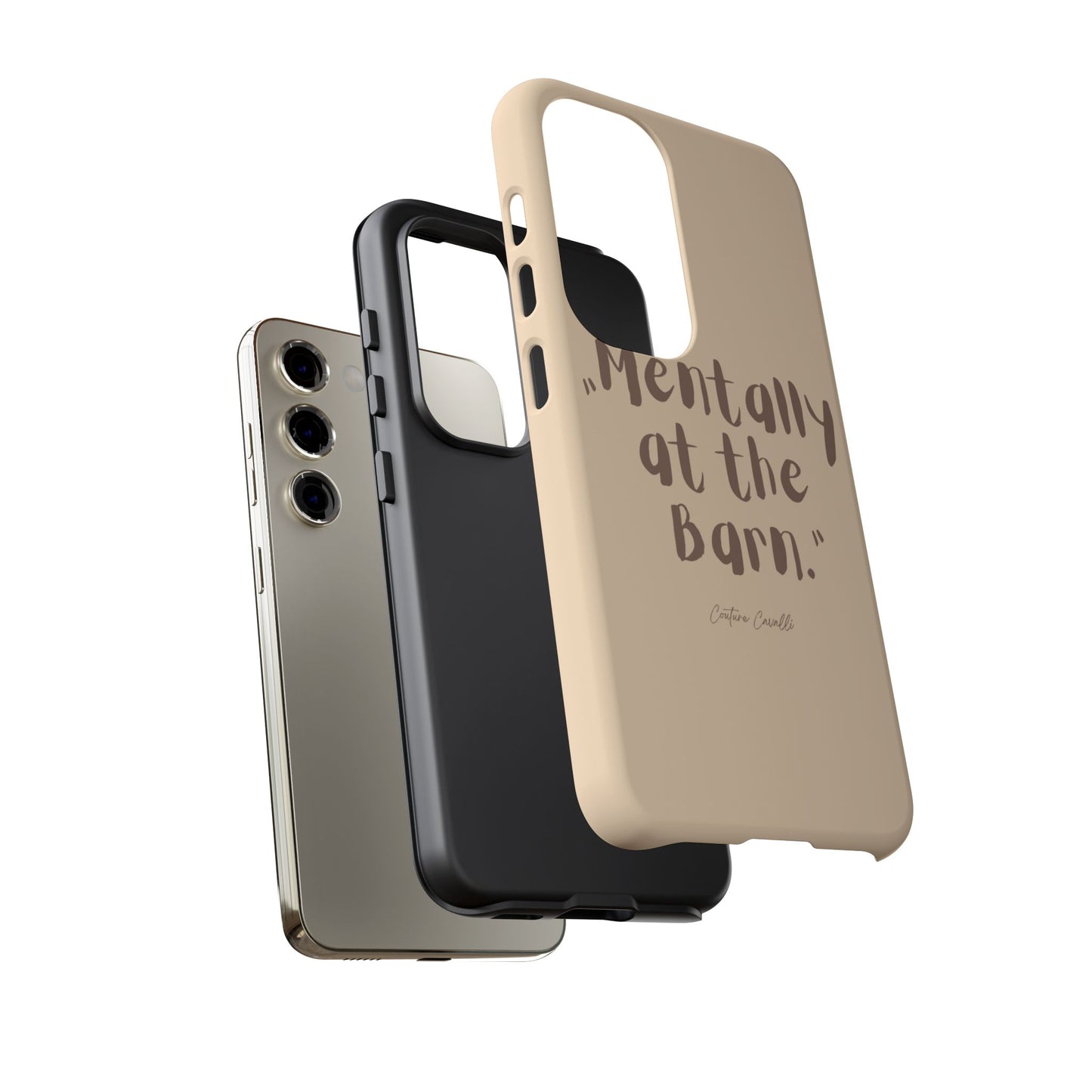 Phone Case — "Mentally at the Barn" Rustic Farmphone Protective Cover