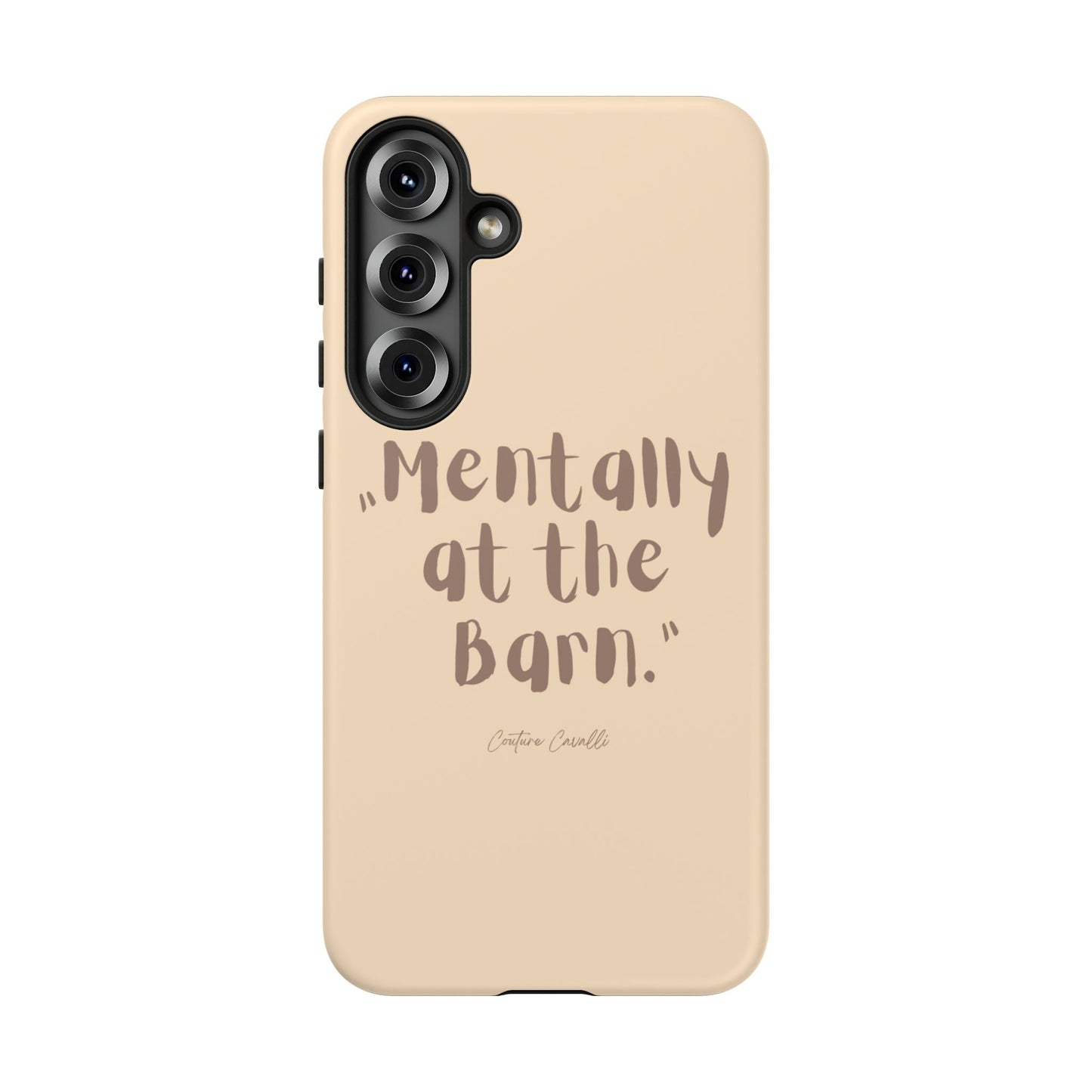 Phone Case — "Mentally at the Barn" Rustic Farmphone Protective Cover