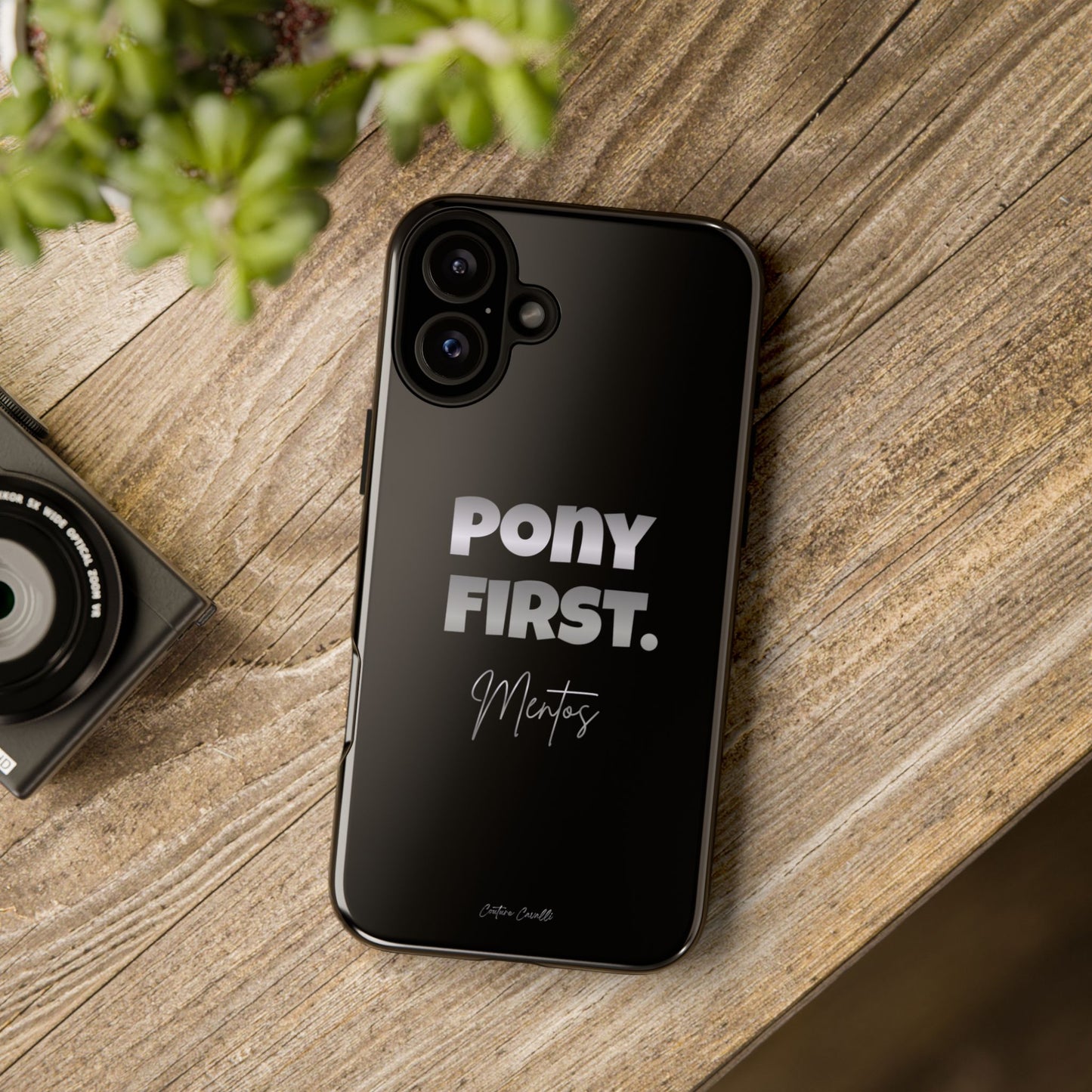 Pony First Matte Tough Phone Case – Equestrian Motivational Phone Cover