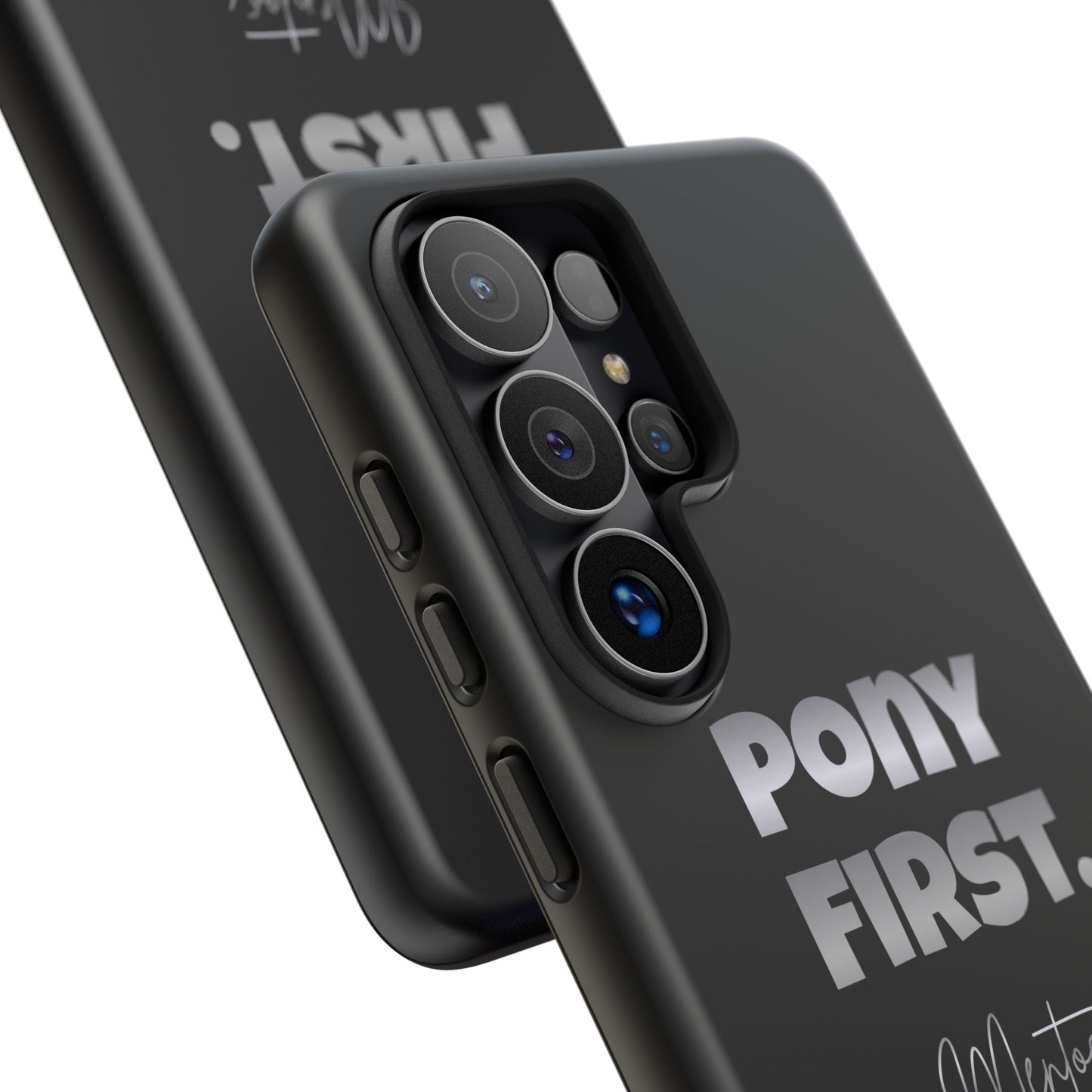 Pony First Matte Tough Phone Case – Equestrian Motivational Phone Cover