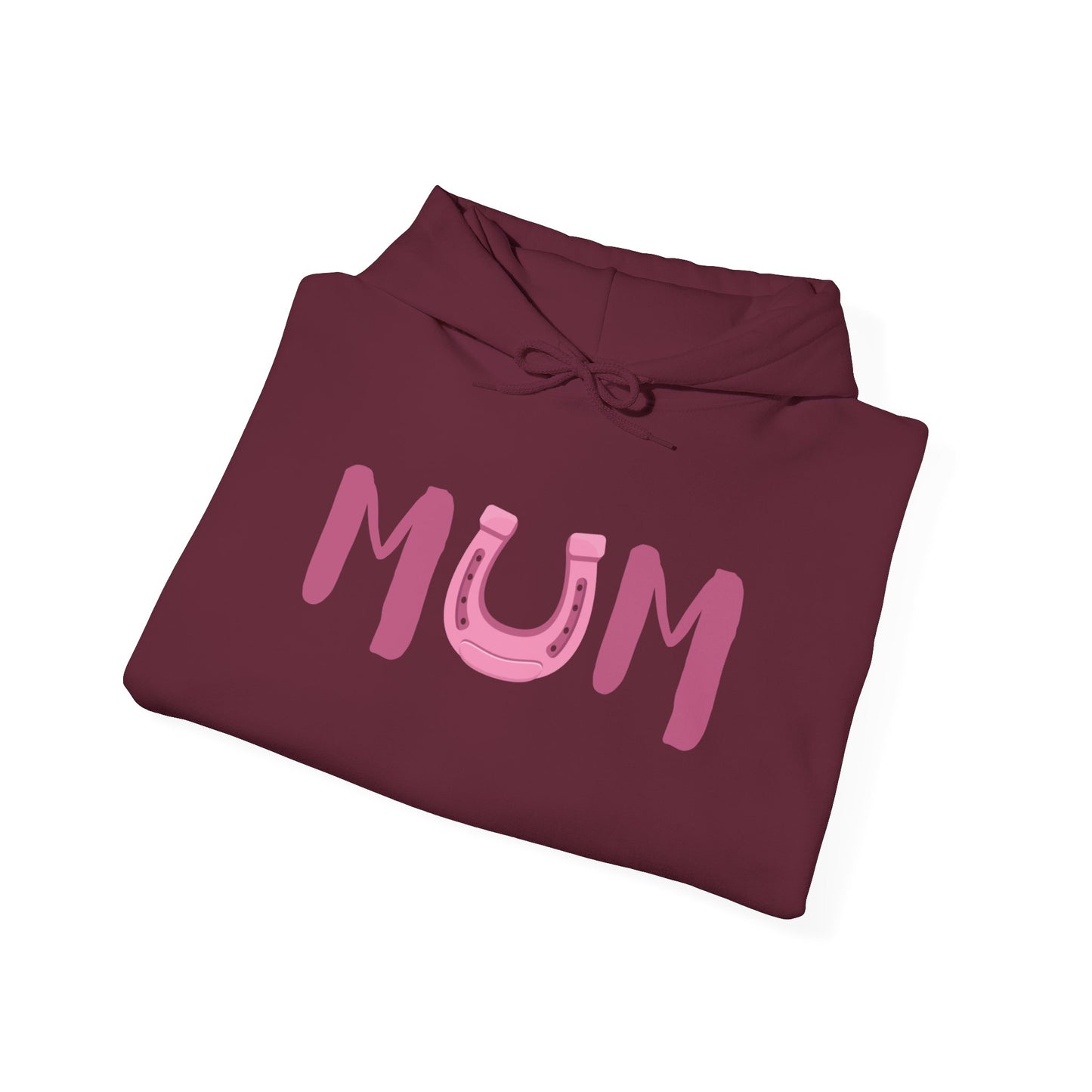 MUM Reitsport Hoodie personalisiert am Ärmel mit Pferdename – Pink Horse Mum Hoodie – emotionales Stall Statement