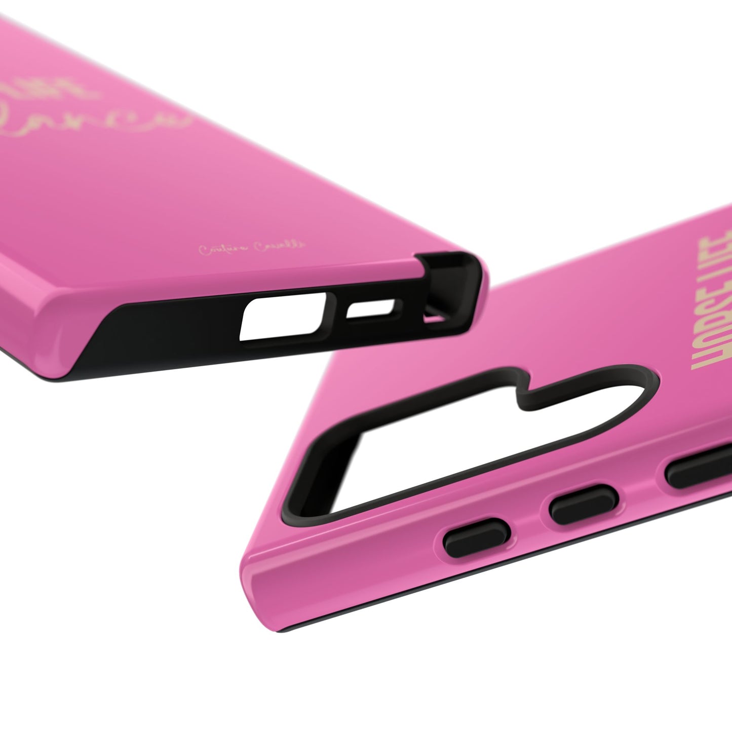 Horse Life Balance Phone Case - Pink Tough Protective Cover