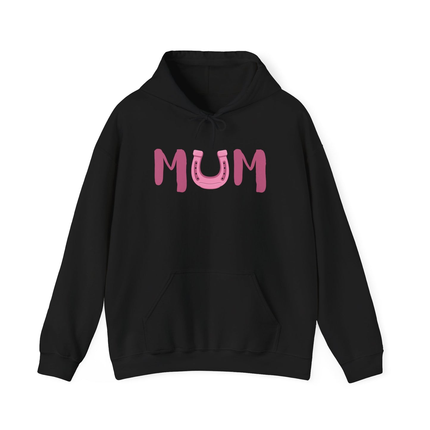 MUM Reitsport Hoodie personalisiert am Ärmel mit Pferdename – Pink Horse Mum Hoodie – emotionales Stall Statement