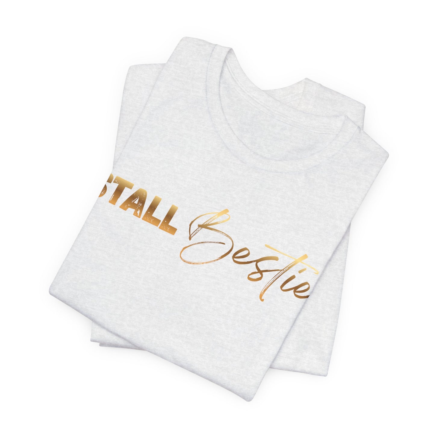 Stall Besties Damen T-Shirt – Beste Freundin im Reitstall | Pferde Liebe Statement | Reitsport Outfit