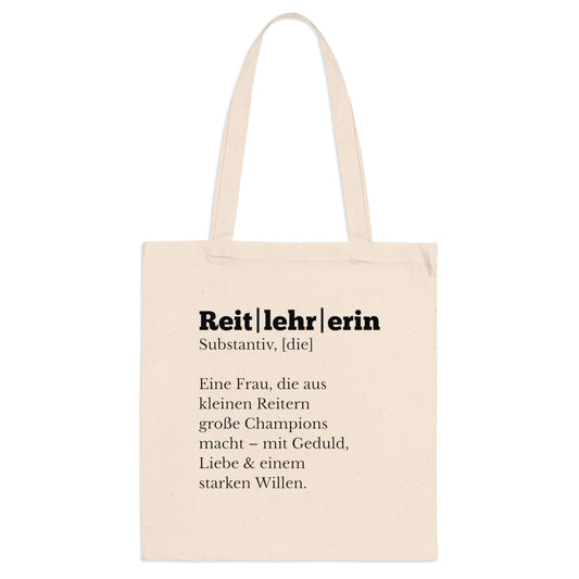 Reitlehrerin Tasche-Pferdeliebe, Geduld und Champions-Geschenk für Trainerin, Pferdefreundin, Stall,Lieblingsmensch