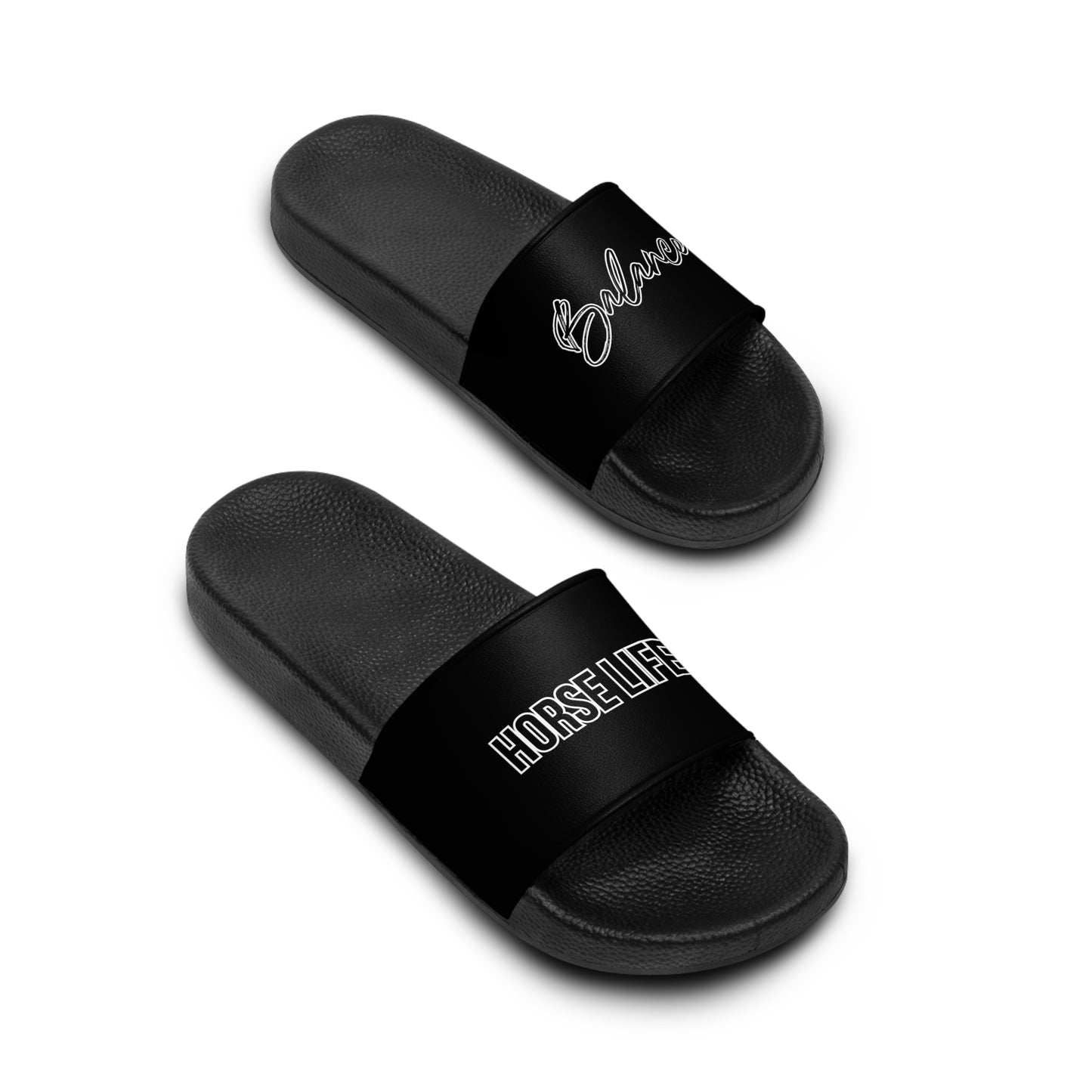 Horse Life Slides — Women's Horseback Rider Slide Sandals