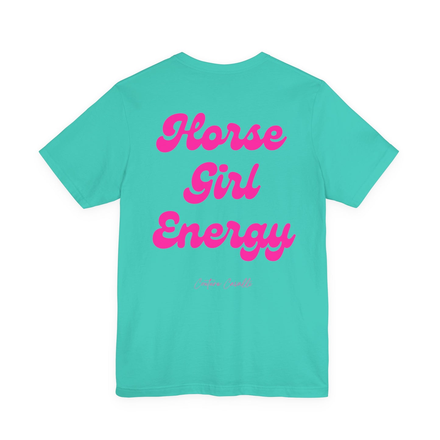 Horse Girl Energy T-Shirt – Ästhetisches Reiter Shirt für Pferdemädchen und Reiterinnen