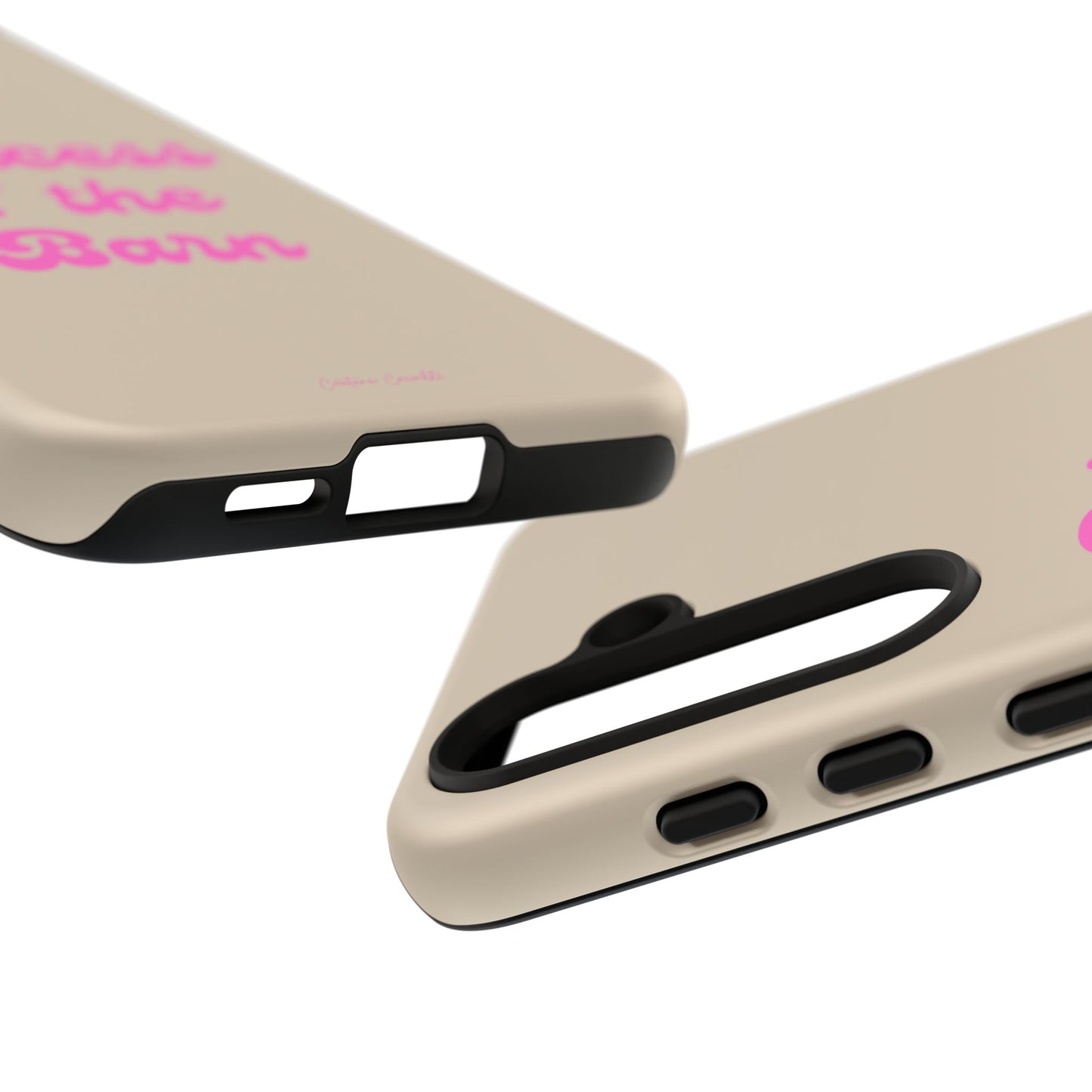 Phone Case — "Princess of the Barn" Pink Script Protective Tough Case