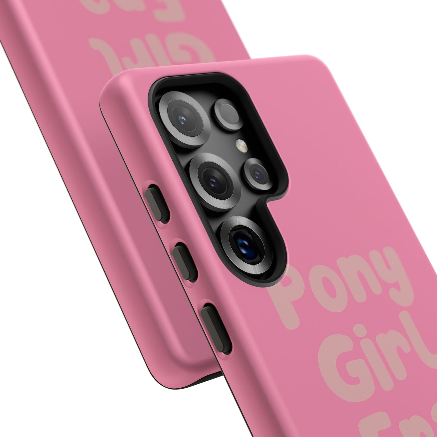 Pony Girl Era Phone Case — Pink Retro Text Protective Tough Case