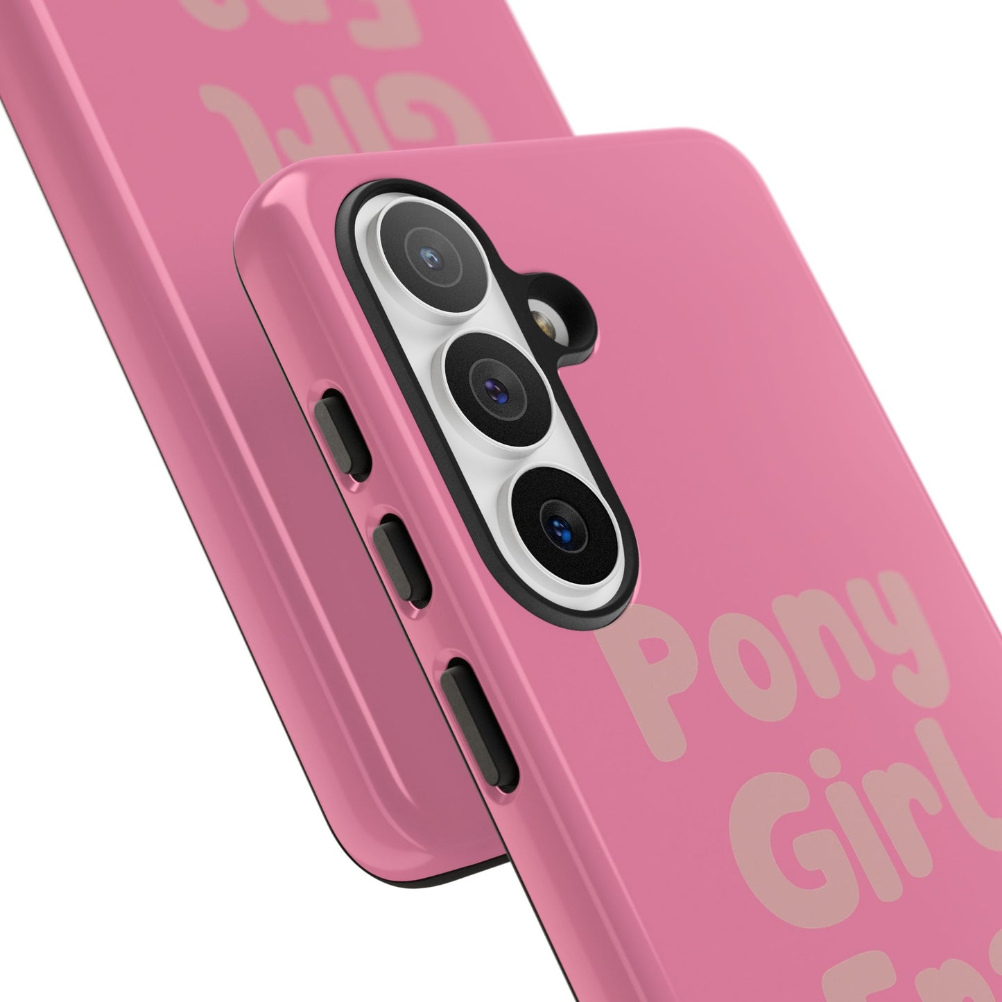 Pony Girl Era Phone Case — Pink Retro Text Protective Tough Case