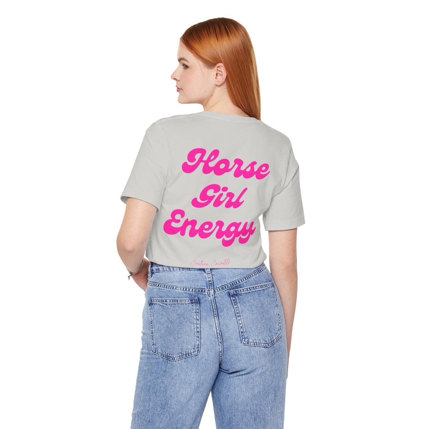 Horse Girl Energy T-Shirt – Ästhetisches Reiter Shirt für Pferdemädchen und Reiterinnen