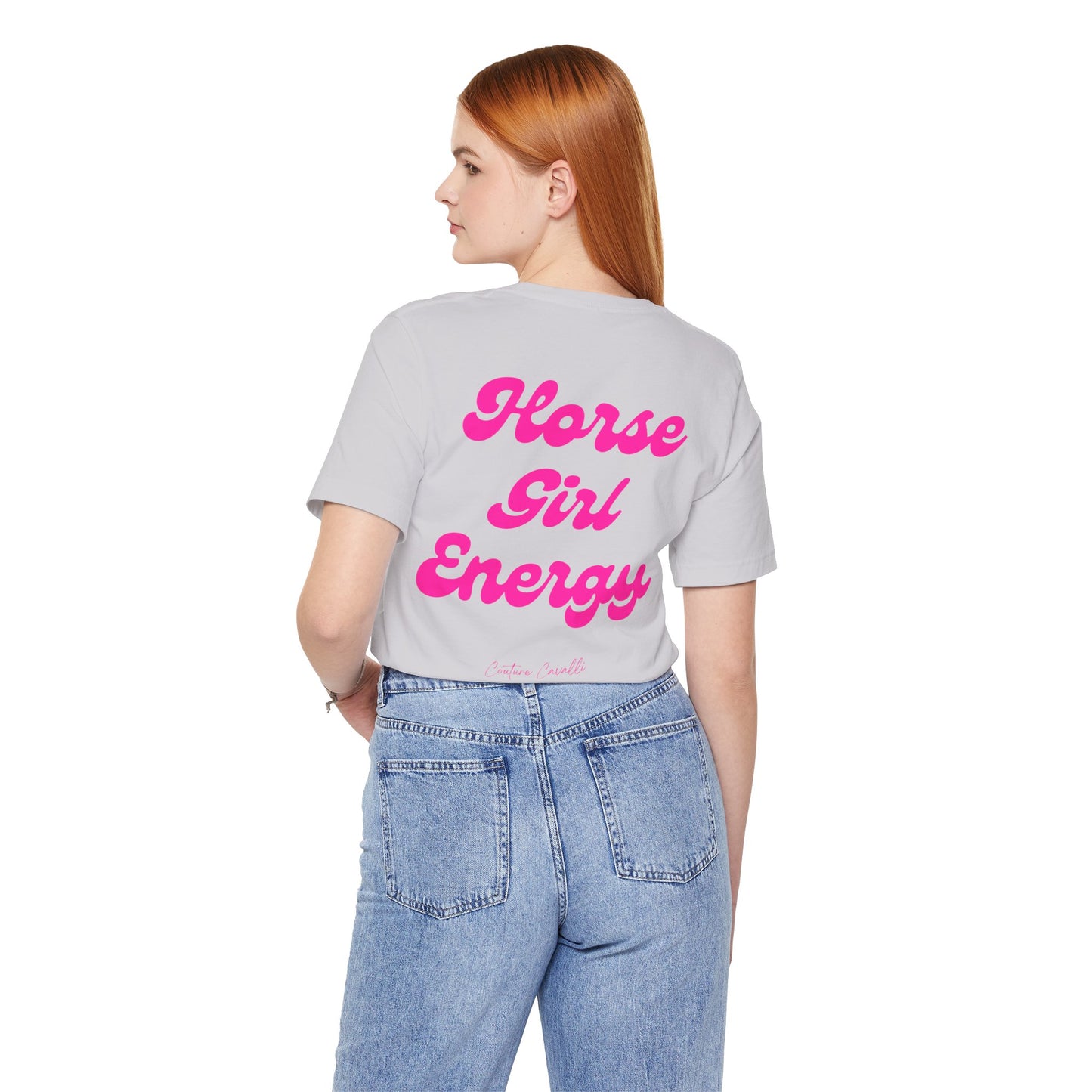 Horse Girl Energy T-Shirt – Ästhetisches Reiter Shirt für Pferdemädchen und Reiterinnen