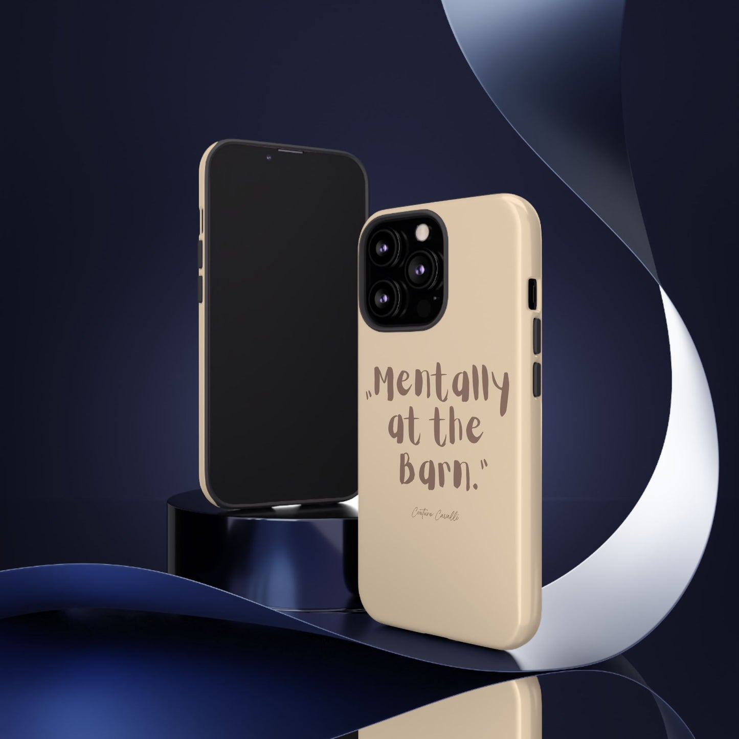 Phone Case — "Mentally at the Barn" Rustic Farmphone Protective Cover