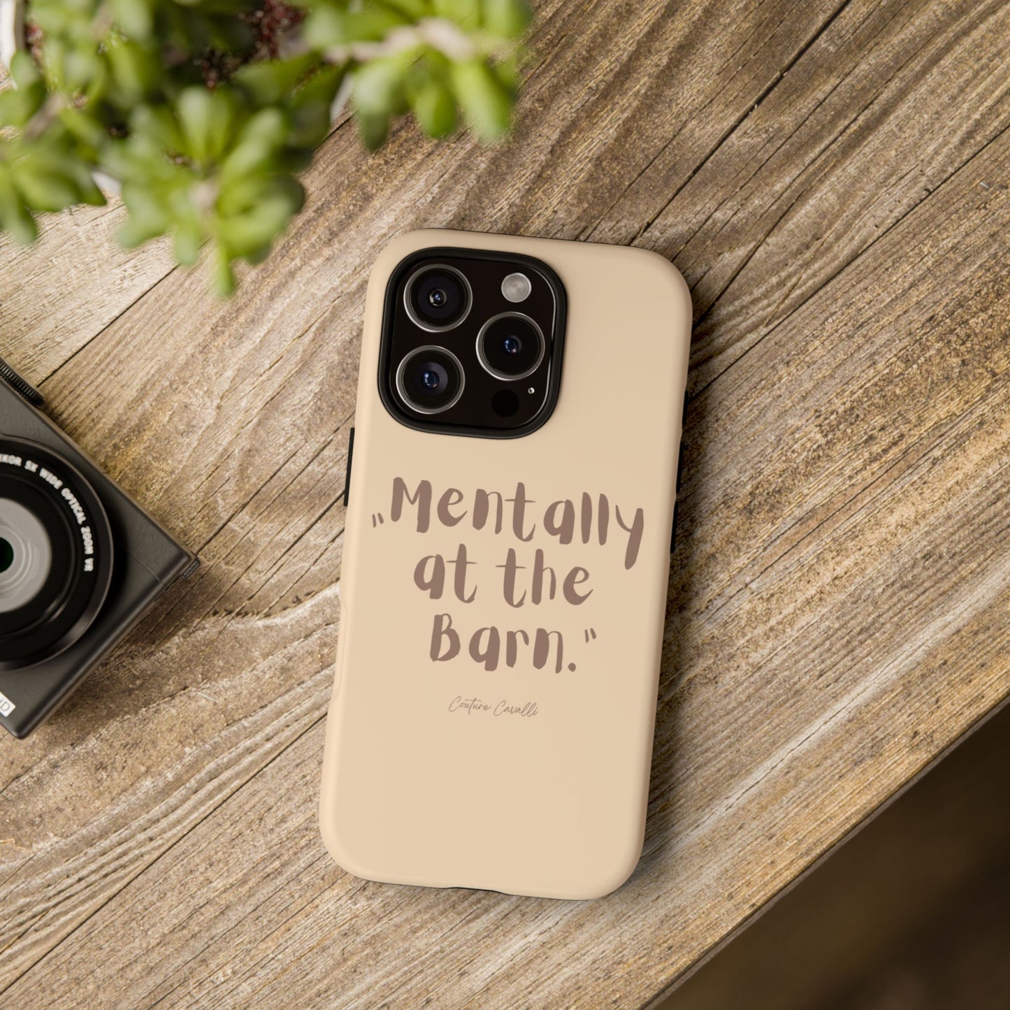 Phone Case — "Mentally at the Barn" Rustic Farmphone Protective Cover
