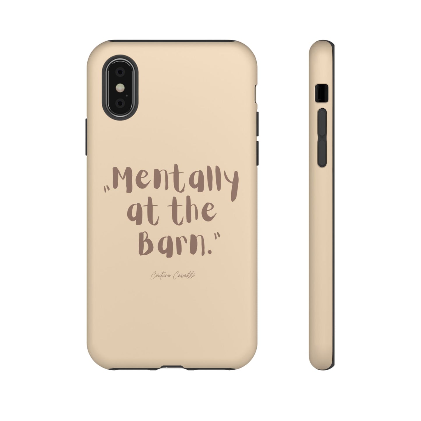 Phone Case — "Mentally at the Barn" Rustic Farmphone Protective Cover