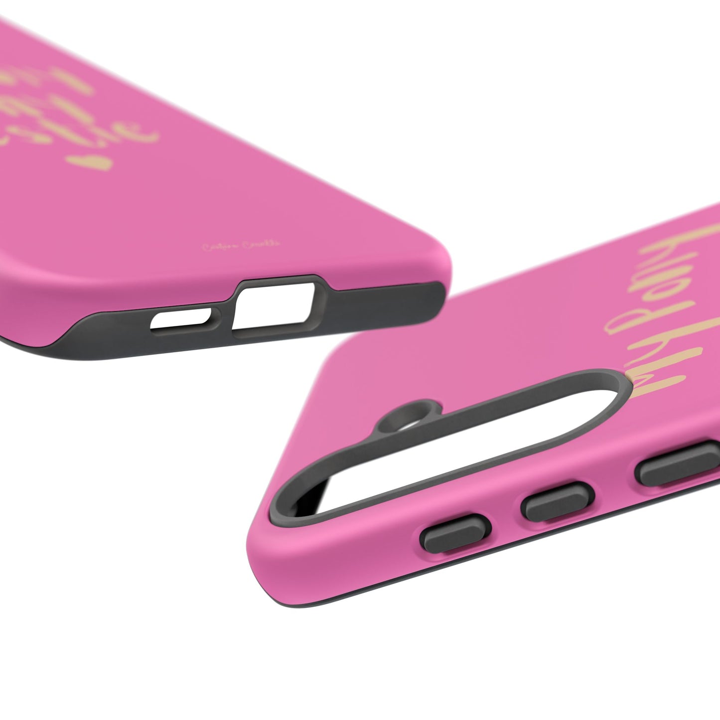 Pink 'My Pony Is My Bestie' Tough Phone Case I Handyhülle I Personalisiert mit Ponynamen
