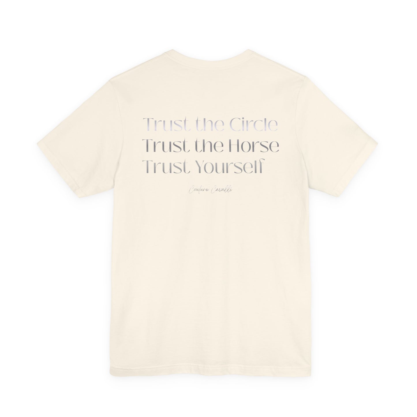 Trust the Circle Voltigieren T-Shirt – Minimalistischer Statement Print