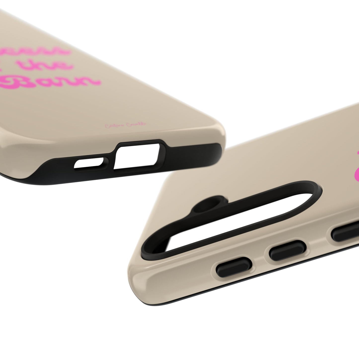 Phone Case — "Princess of the Barn" Pink Script Protective Tough Case