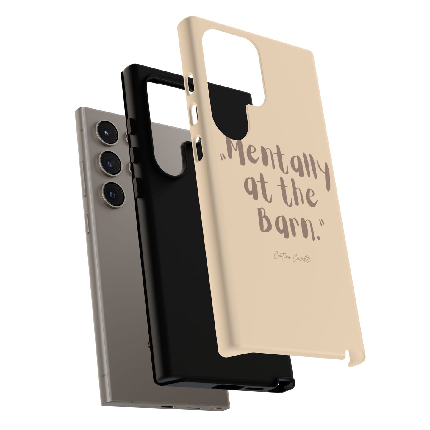 Phone Case — "Mentally at the Barn" Rustic Farmphone Protective Cover