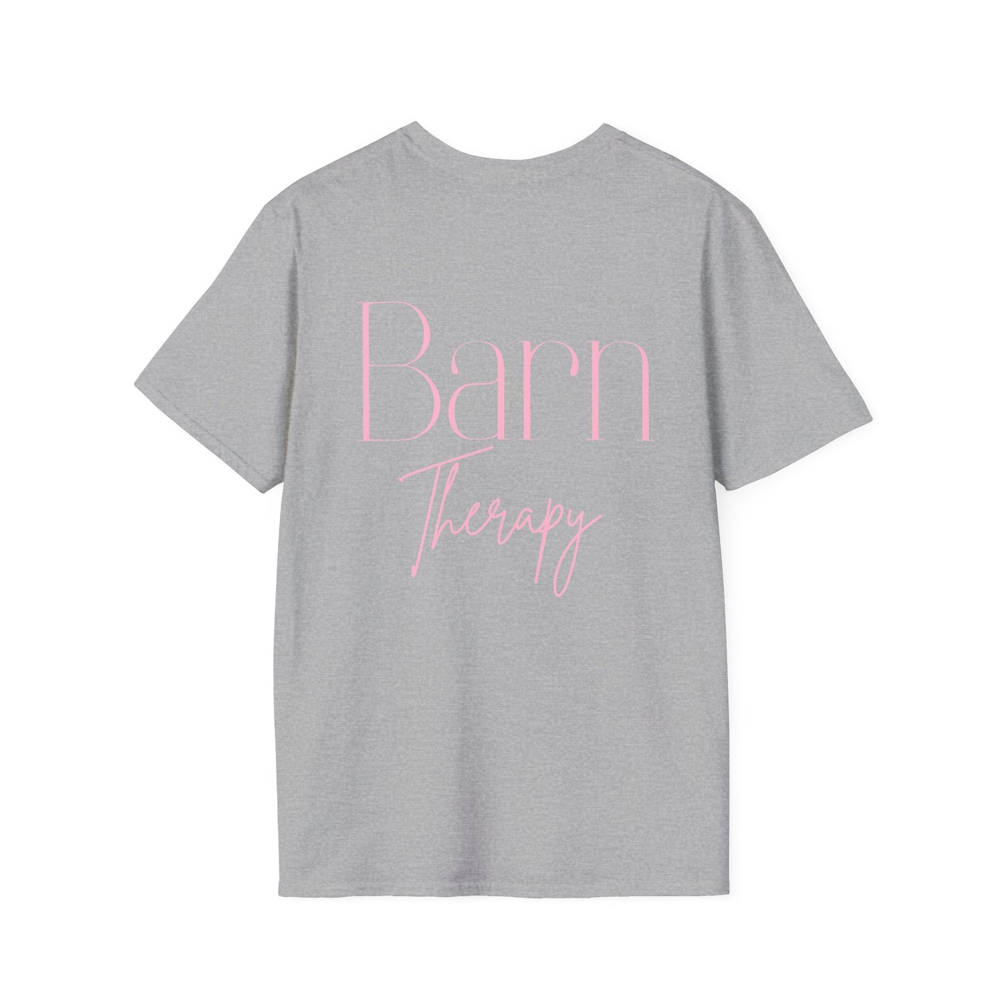 Barn Therapy T-Shirt | Reitsport Statement Shirt für Pferdeliebhaber | Equestrian Lifestyle Tee | Stall & Horse Lover Gift