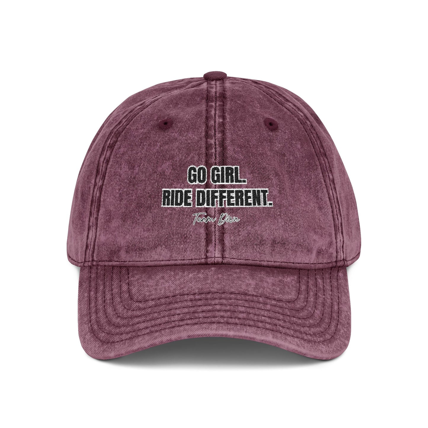 Go Girl. Ride Different Cappy personalisiert