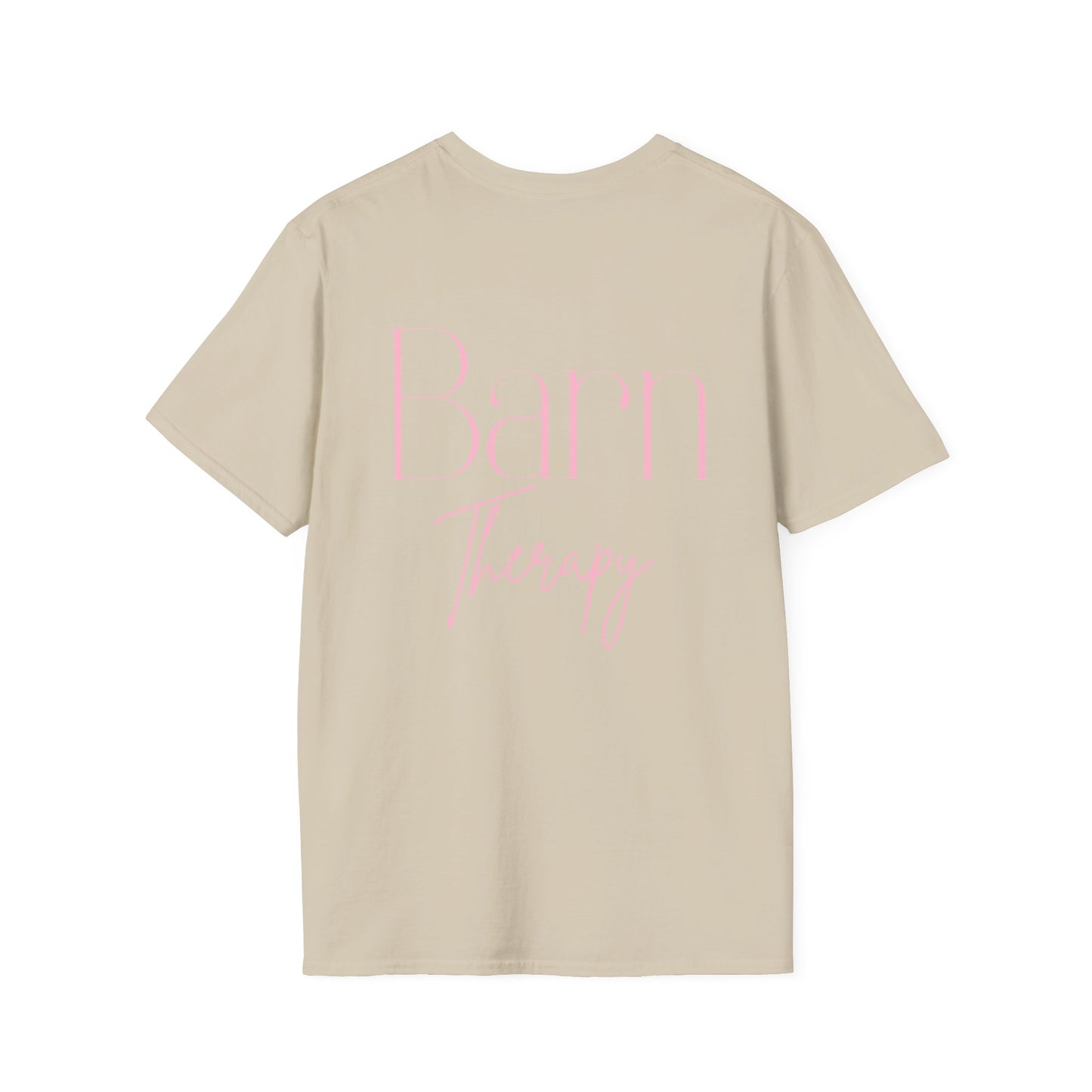 Barn Therapy T-Shirt | Reitsport Statement Shirt für Pferdeliebhaber | Equestrian Lifestyle Tee | Stall & Horse Lover Gift