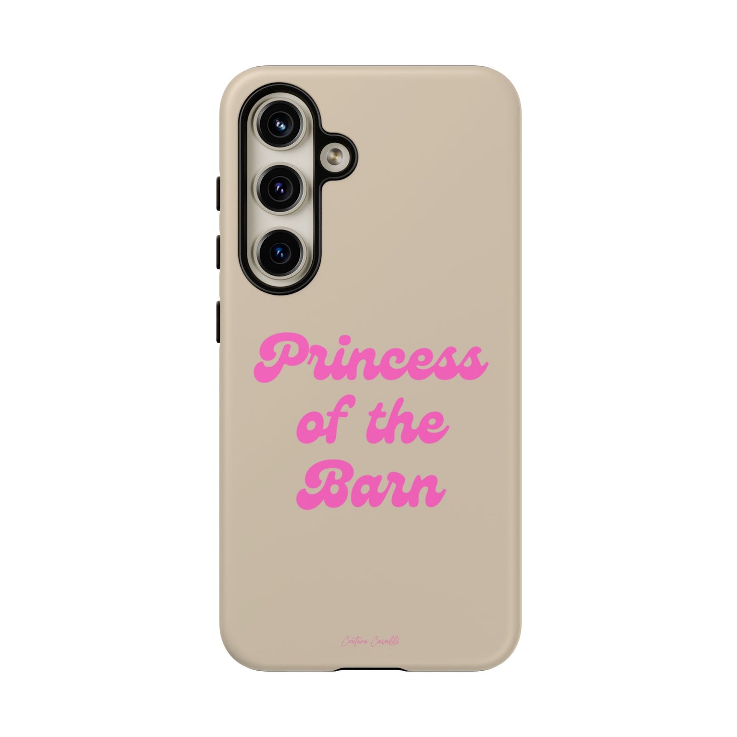 Phone Case — "Princess of the Barn" Pink Script Protective Tough Case