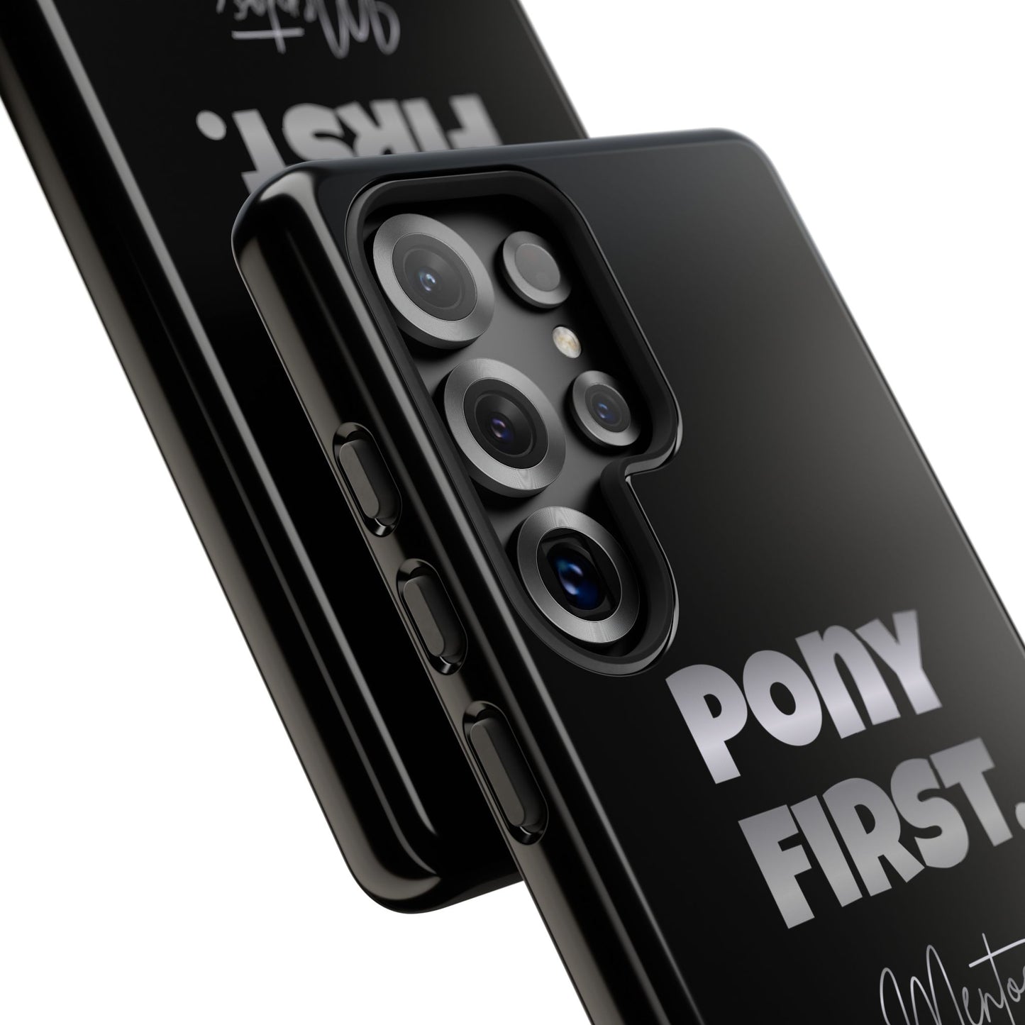 Pony First Matte Tough Phone Case – Equestrian Motivational Phone Cover