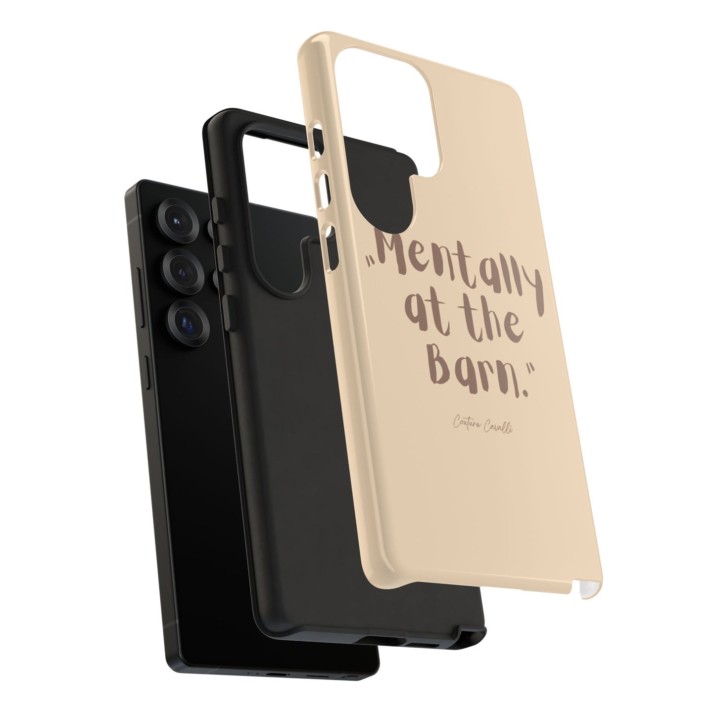 Phone Case — "Mentally at the Barn" Rustic Farmphone Protective Cover