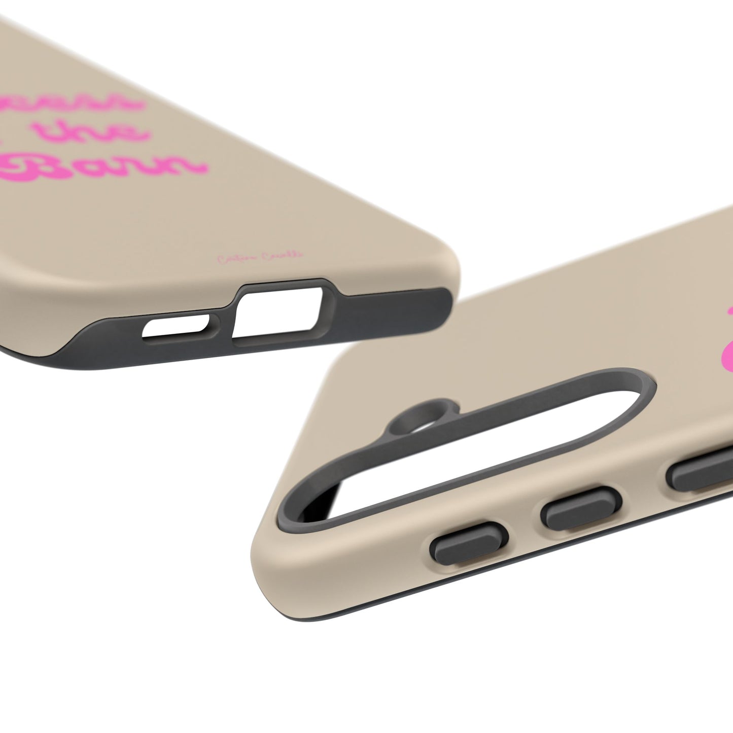 Phone Case — "Princess of the Barn" Pink Script Protective Tough Case