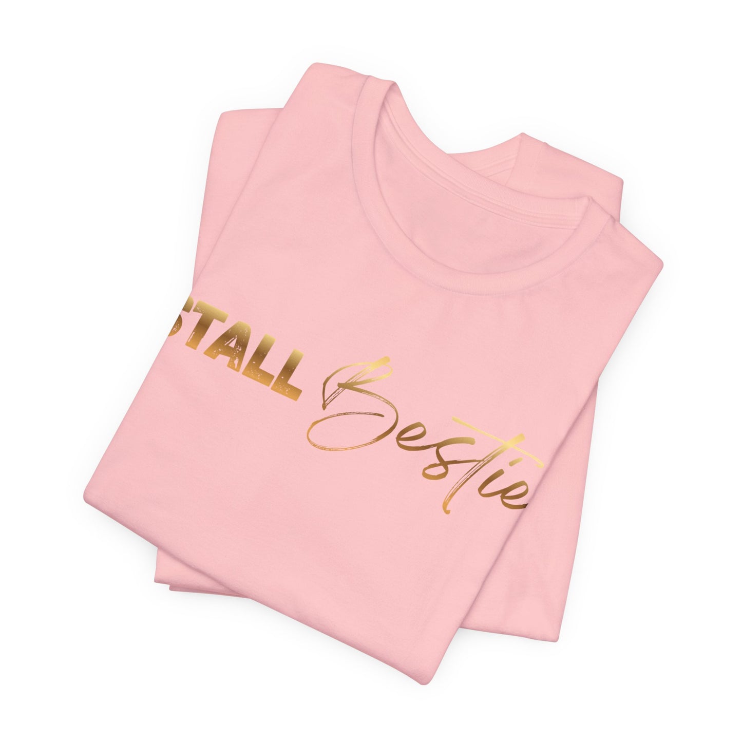 Stall Besties Damen T-Shirt – Beste Freundin im Reitstall | Pferde Liebe Statement | Reitsport Outfit