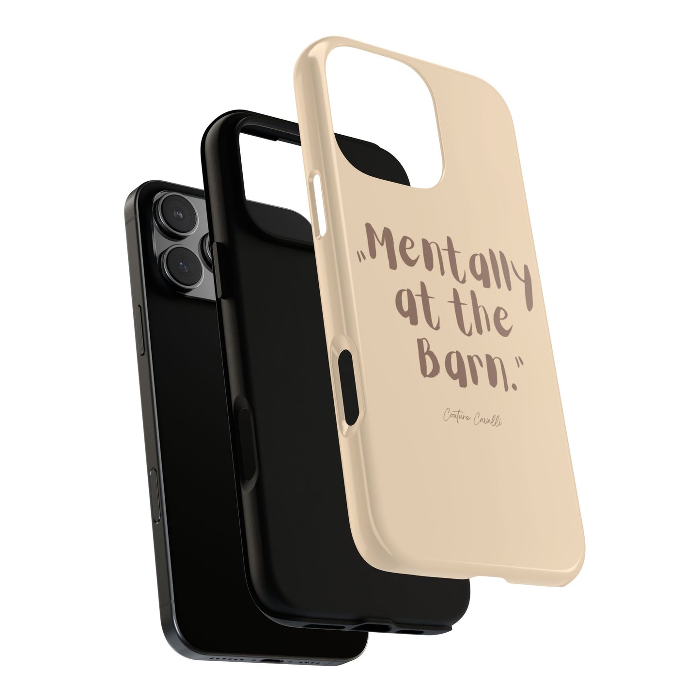 Phone Case — "Mentally at the Barn" Rustic Farmphone Protective Cover