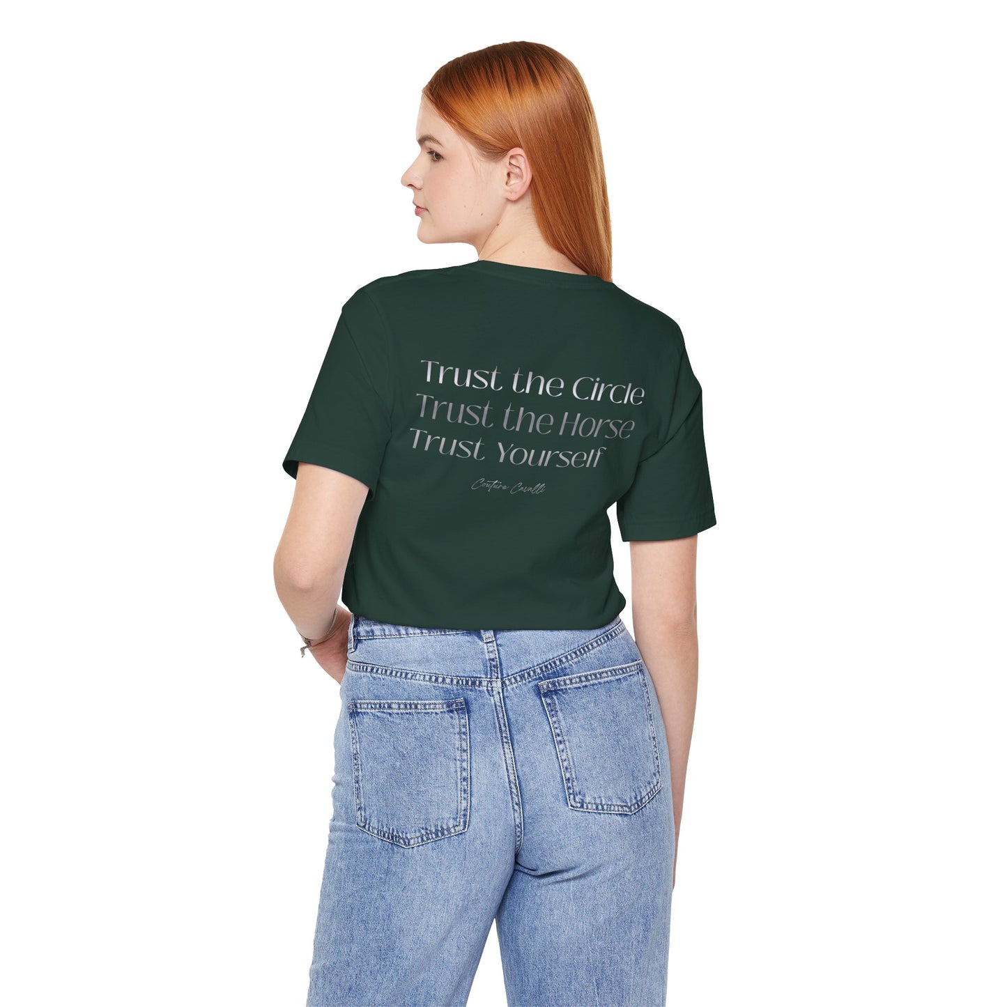 Trust the Circle Voltigieren T-Shirt – Minimalistischer Statement Print