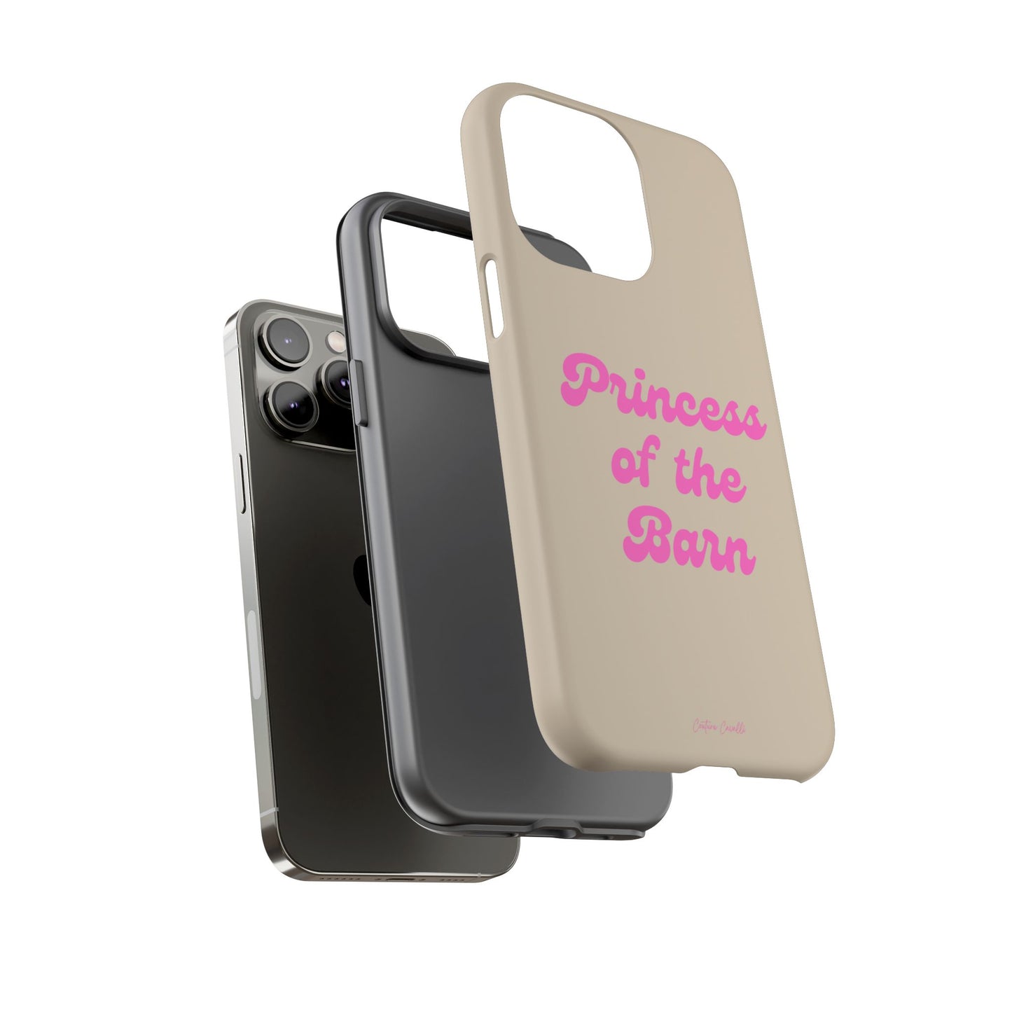 Phone Case — "Princess of the Barn" Pink Script Protective Tough Case