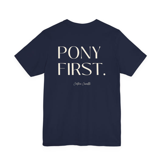 Pony First T-Shirt I Pferdemädchen I Horse Lover Girl I Statement 2026