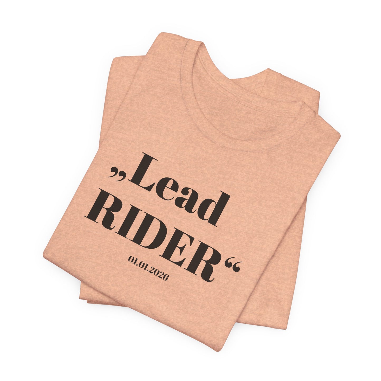 Lead Rider T‑Shirt — Maid of Honor Horse Girl Tee - Bridal Party Equestrian Shirt - Couture Cavalli