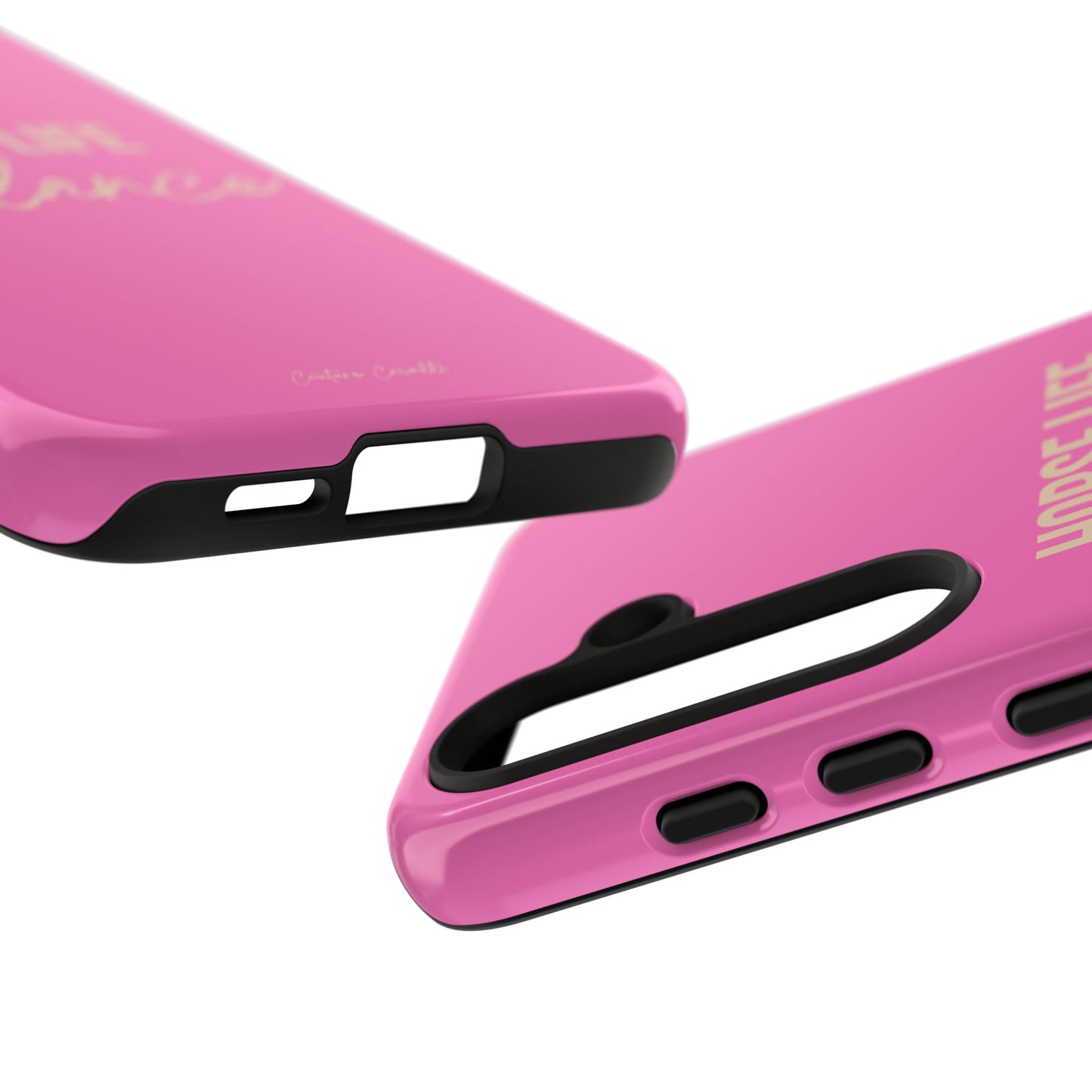 Horse Life Balance Phone Case - Pink Tough Protective Cover