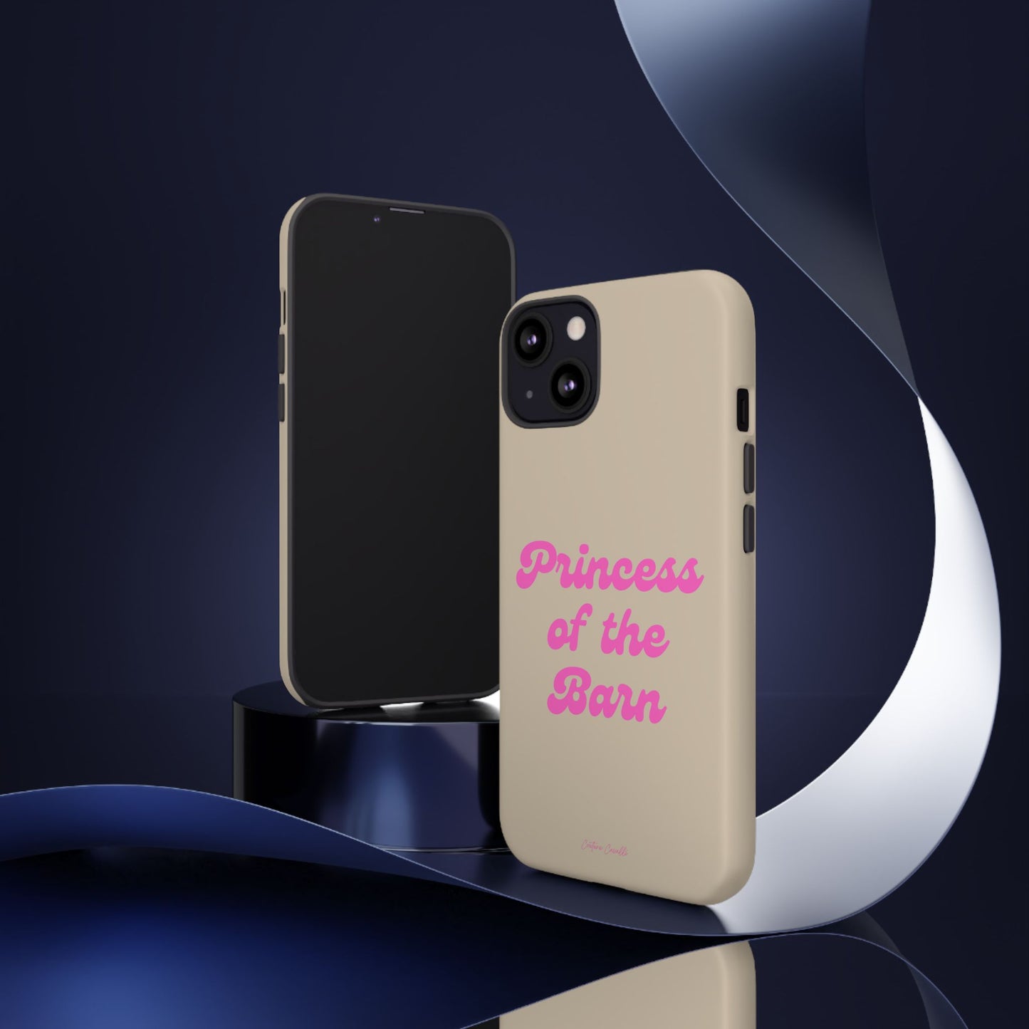 Phone Case — "Princess of the Barn" Pink Script Protective Tough Case
