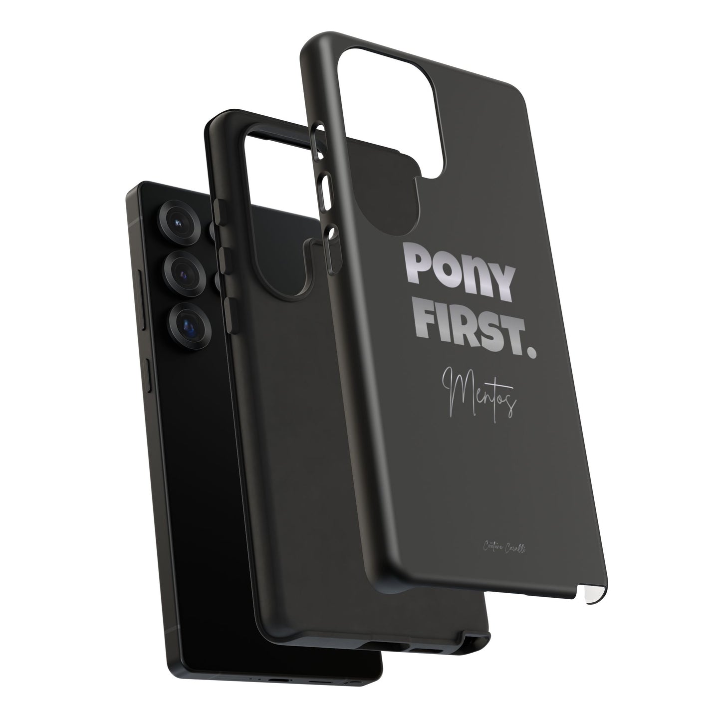 Pony First Matte Tough Phone Case – Equestrian Motivational Phone Cover