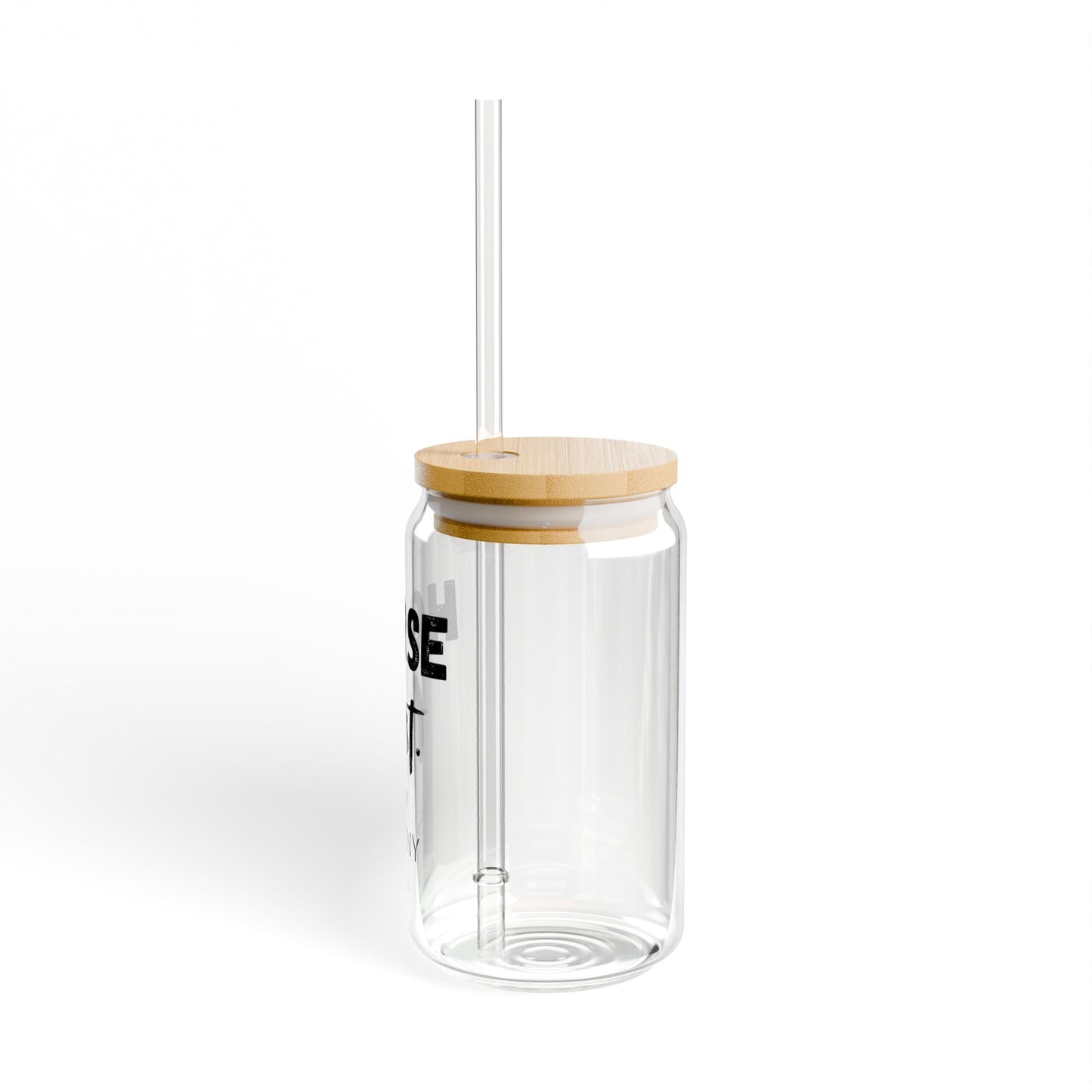 Personalisiertes Horse first Trinkglas mit Pferdenamen - Glas mit Bambusdeckel & Strohhalm für Pferdeliebhaber
