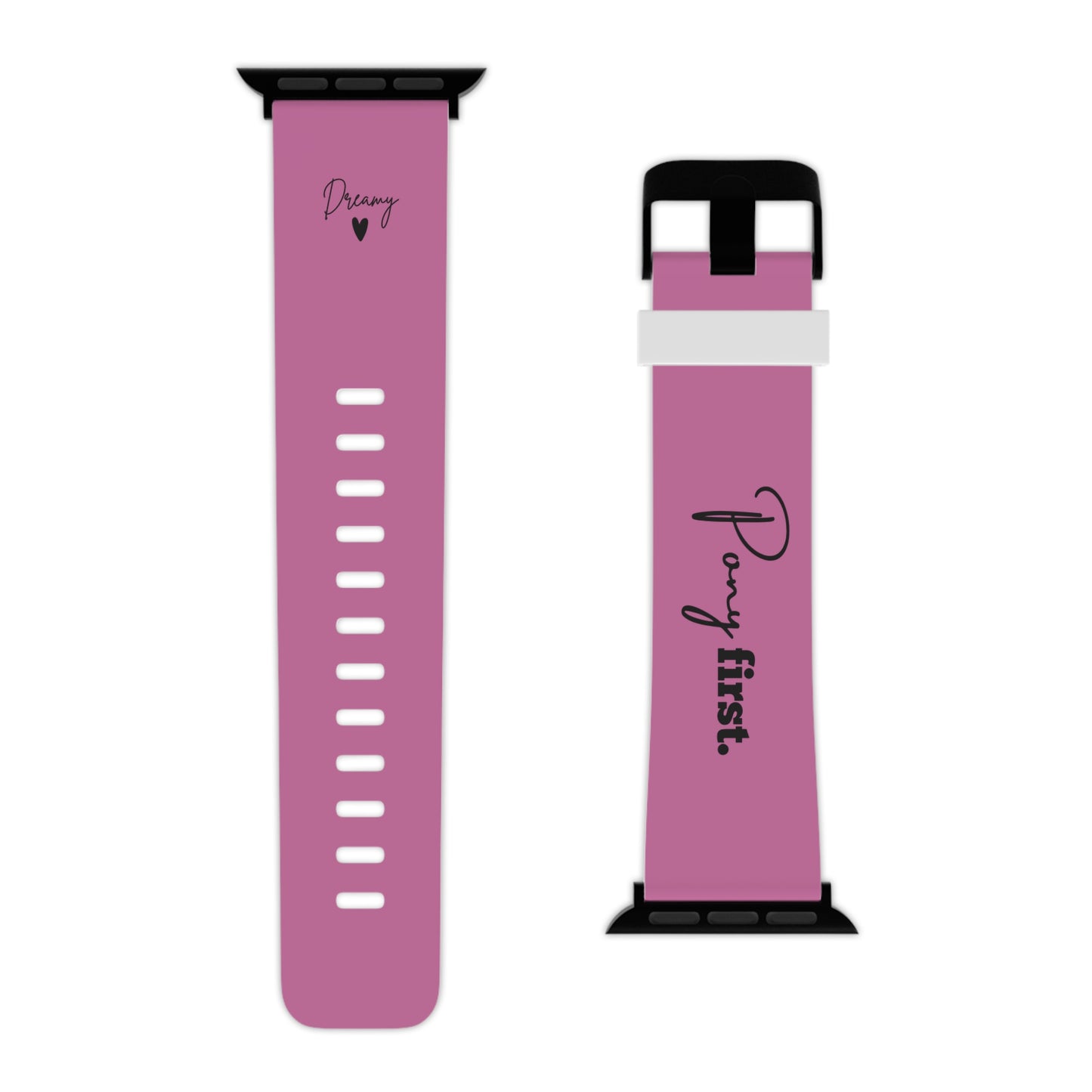 Personalisiertes Apple Watch Armband mit Pony Namen – Pony First Watch Band für Reiterinnen & Pferdemädchen – Couture Cavalli