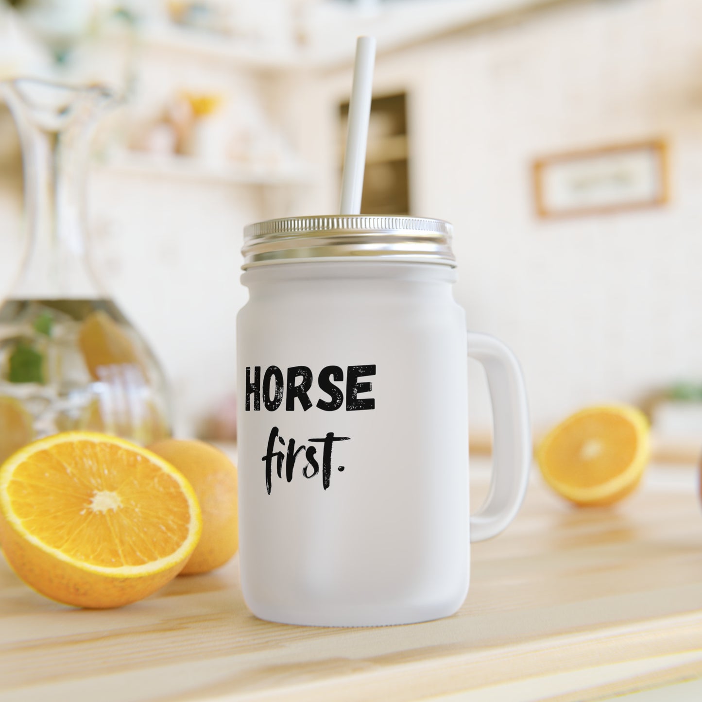 Horse First Tumbler personalisiert mit dem Namen deines Pferdes