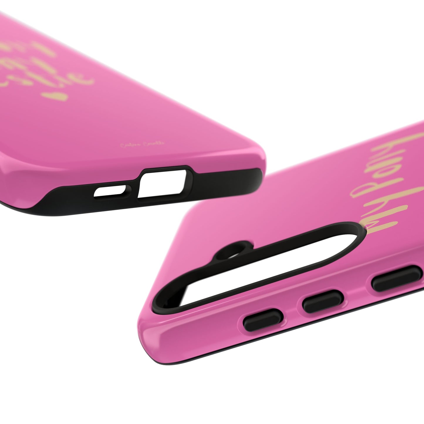 Pink 'My Pony Is My Bestie' Tough Phone Case I Handyhülle I Personalisiert mit Ponynamen